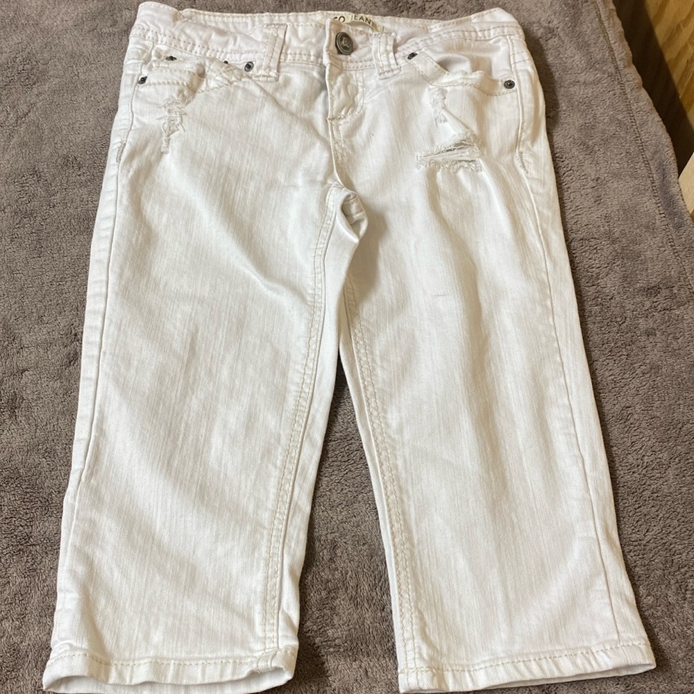 ZCO jeans size 5 (juniors) white crop pants